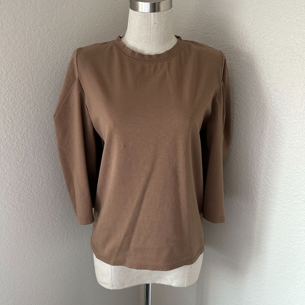 NANING9 Blouse In Brown Color Sz S
